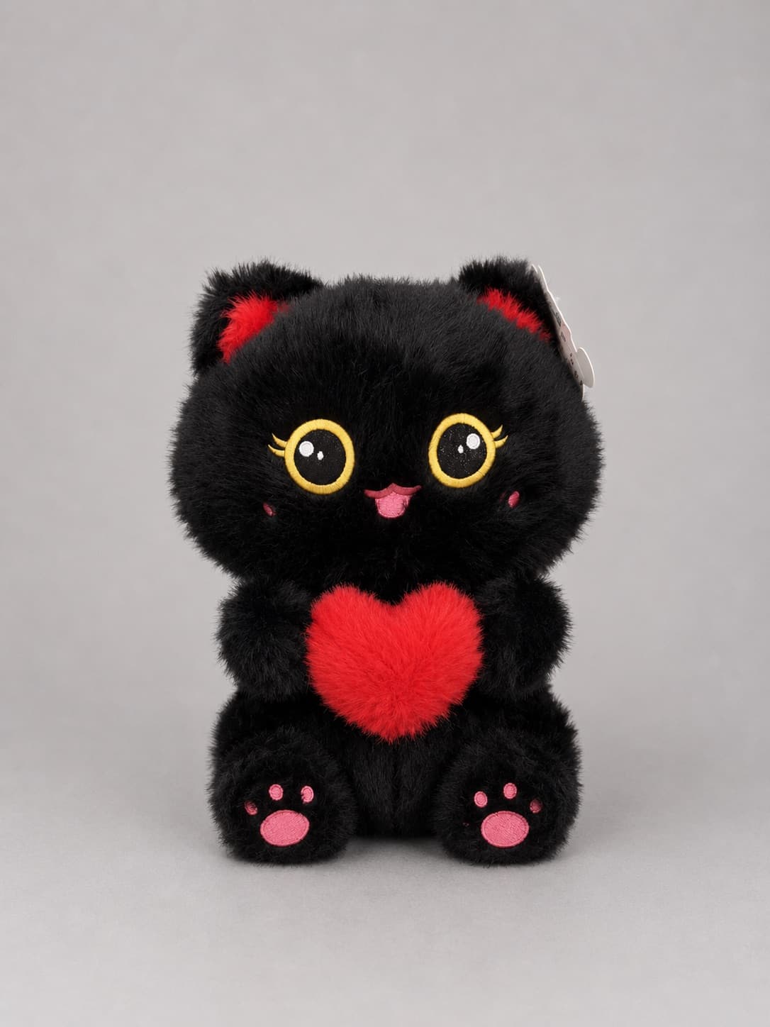 Мягкая игрушка черная кошка